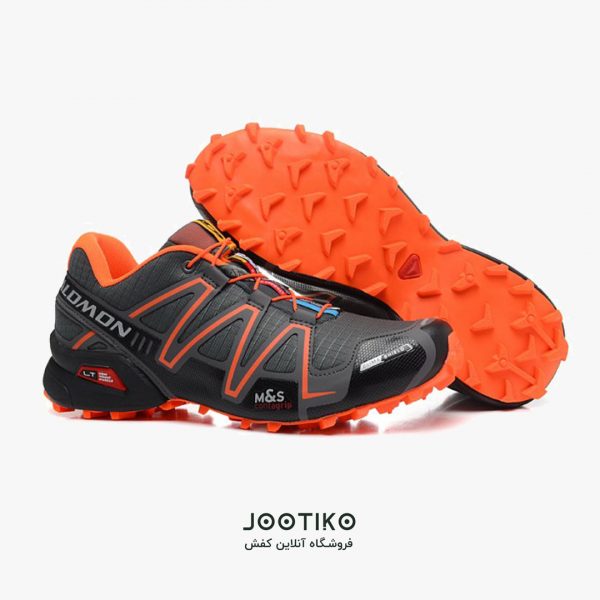 کفش مردانه سالامون اسپید کراس ۳ مخصوص دویدن مشکی نارنجی