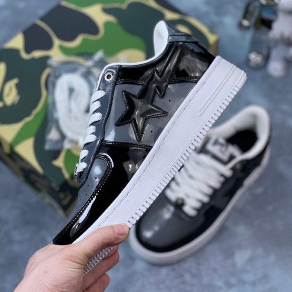 A Bathing Ape Bape Sta Low Grey Black