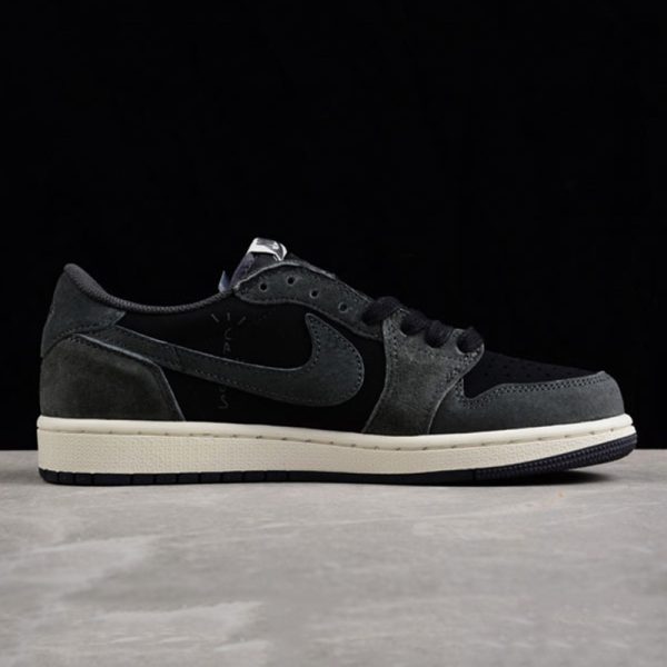 Jordan 1 Low OG Grey/Black Suede leather