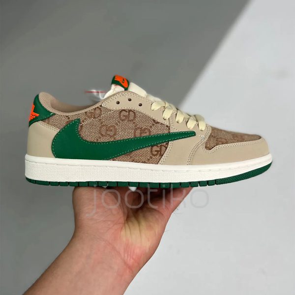 جردن وان لو تراویس اسکات گوچی Air Jordan1 Low X Travis Scott Gucci