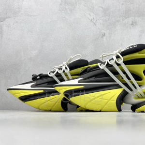 بالمین یونیکورن Balmain Unicorn Low-Top Black Yellow مشکی زرد