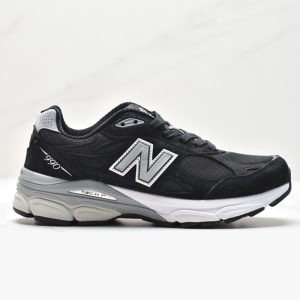 کفش نیوبالانس مردانه New Balance 990 v3 MiUSA Black White