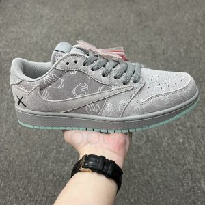 جردن وان لو کاز Jordan 1 Low Kaws طوسی