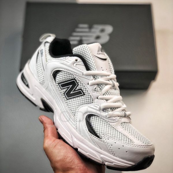 کفش نیوبالانس New Balance 530 White Black Details سفید مشکی