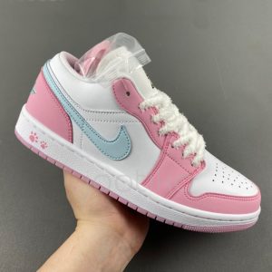 جردن وان لو Jordan 1 Low SE Paw Print Pink Foam پنجه صورتی