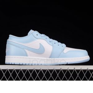 جردن وان لو Jordan 1 Low White Ice Blue